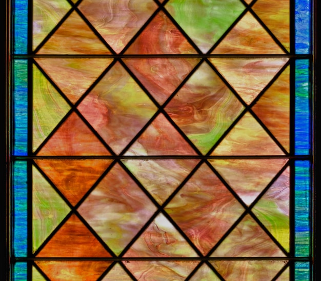 Panel de vidrieras de colores