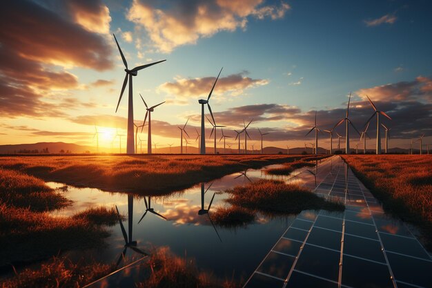 Paneles solares en el campo