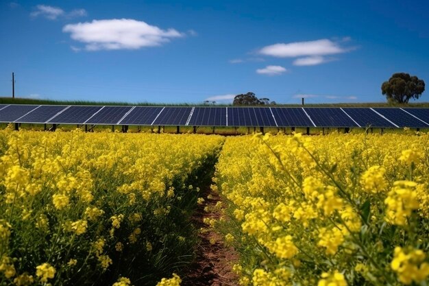 Paneles solares creados con IA generativa