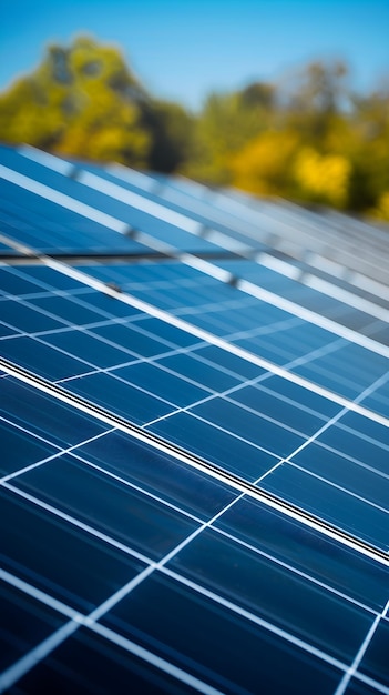 paneles solares distribuidos en la naturaleza por ecología