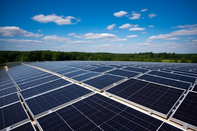 Paneles solares en el techo del Centro de Conservación Ambiental