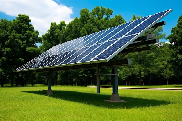 Foto paneles solares en el techo del centro de investigación oceanográfica