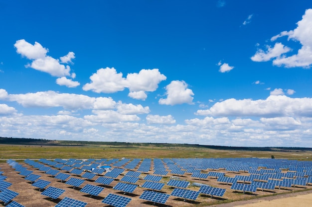 Foto paneles solares vista desde el aire