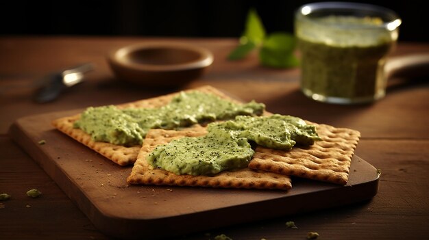 Panes crujientes con especias de cilantro