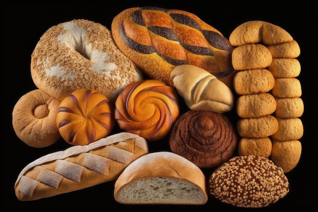 Panes Panes brasileños de diversas variedades artículos de panadería