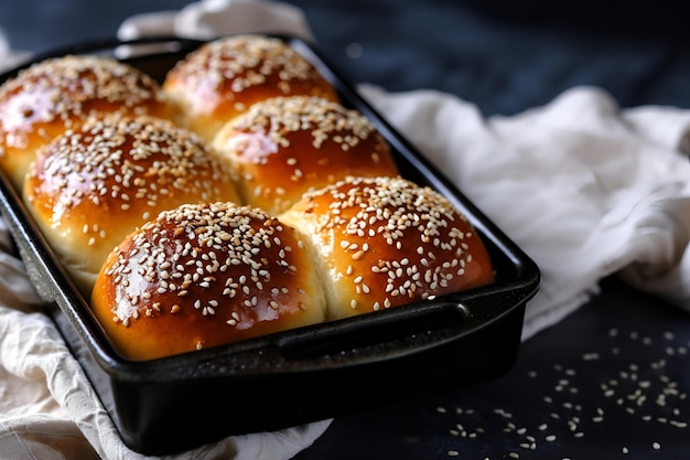 panes de sésamo al horno