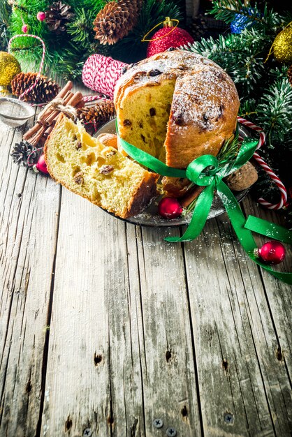 Panetone de natal tradicional