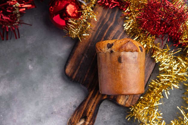 panetone natal doce sobremesa tradicional cozimento bolo de páscoa comida fresca refeição saudável lanche