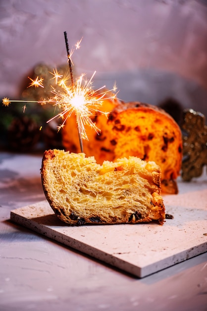 Panettone y bengalas