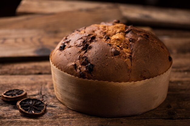 El panettone es el postre tradicional italiano de Navidad.