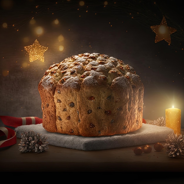 Panettone ist das traditionelle italienische Dessert zu Weihnachten