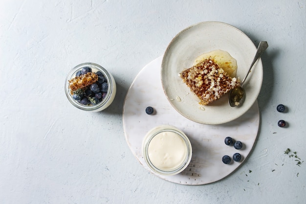 Panna cotta con bayas