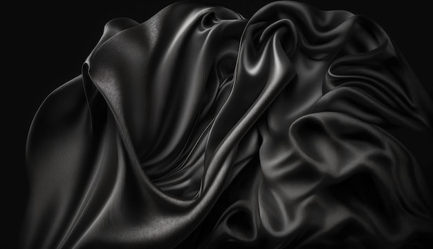 Pano de fundo abstrato luxo ou onda líquida ou dobras onduladas de material de veludo cetim de textura de seda grunge