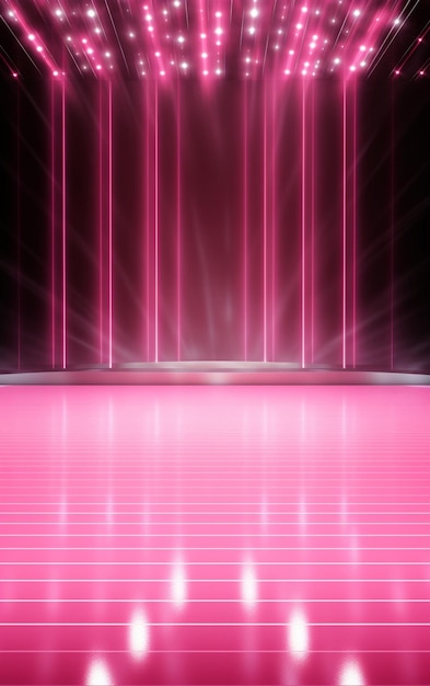 pano de fundo com iluminação de holofotes rosa para panfletos imagem realista ultra hd design alto