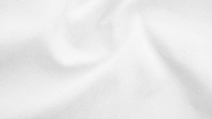 Foto pano de fundo de algodão de tecido orgânico tela de linho branco tecido de algodón natural amassado pano de algodã natural tecido de linho feito à mão top view pano de fundo orgânico têxteis ecológicos tecido branco de linho