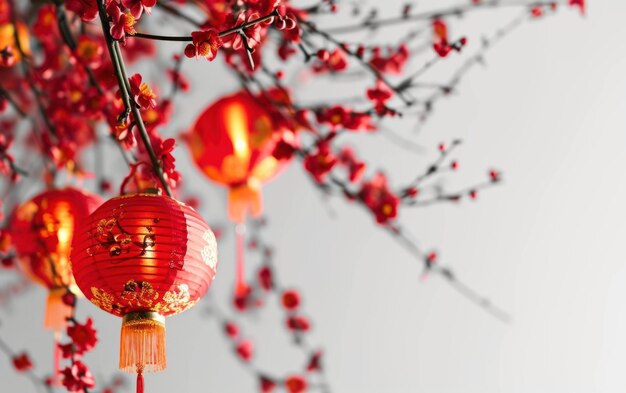 pano de fundo de bandeira de ano novo chinês