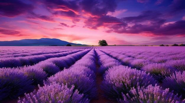 pano de fundo de campo de lavanda