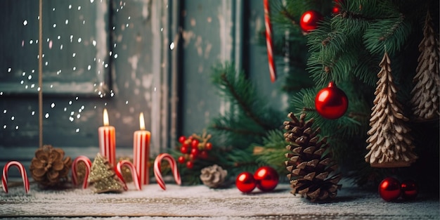 pano de fundo de festa de Natal com espaço de cópia