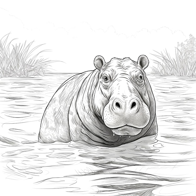 Foto pano de fundo para hipopótamo