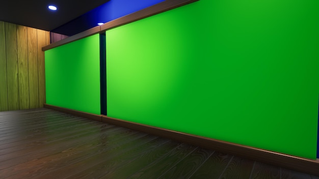 Pano de fundo para programas de TV TV em Wall3D Virtual News Studio Background ilustração 3d