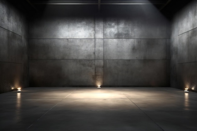 pano de fundo vazio de cena de concreto industrial cinza escuro para design de deslizamento de slide do site para mostrar o produto