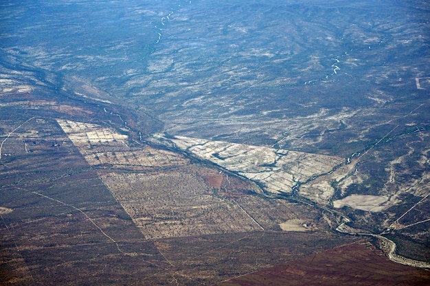 Panorama aéreo de la paz baja california sur mexico desde avión