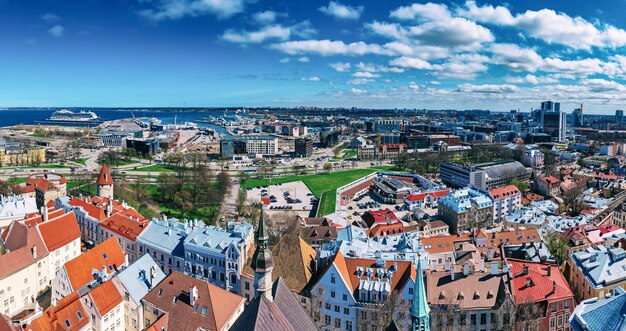 Panorama antigo de Tallinn