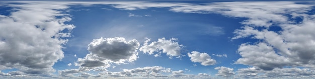 El panorama del cielo 360o sin costuras para reemplazar la fotografía de drones
