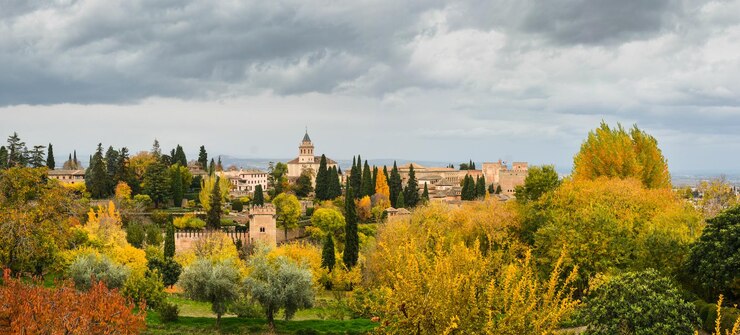 Panorama da Alhambra em Granada