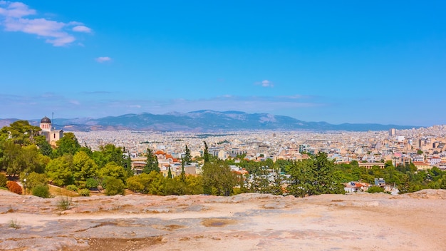 Panorama da cidade de Atenas, Grécia