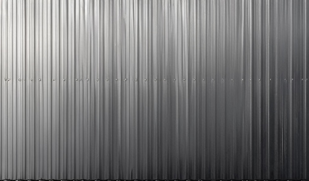 Panorama da elegância industrial da superfície de textura de metal corrugado preto em aço galvanizado