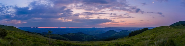 Panorama da natureza do sol