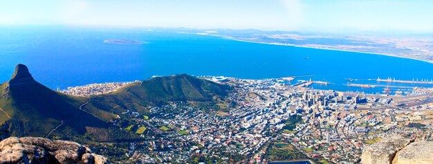 Foto panorama de costura