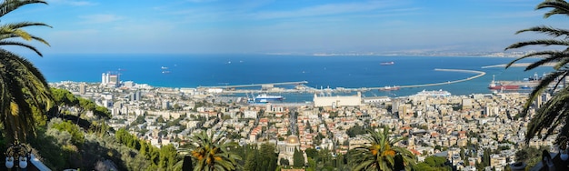 Panorama de Haifa do Monte Carmelo