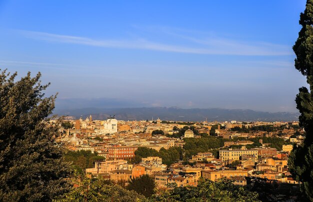 Panorama der Altstadt in der Stadt Rom, Italien