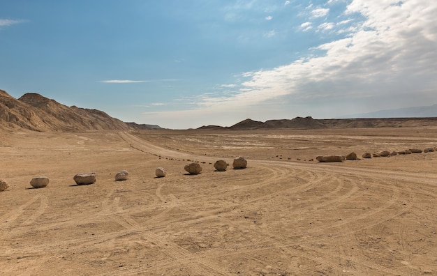 Panorama der Arava-Wüste in Israel