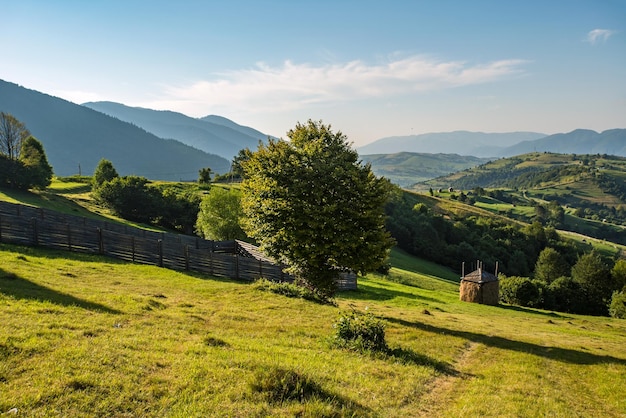 Panorama der Landschaft in den Bergen