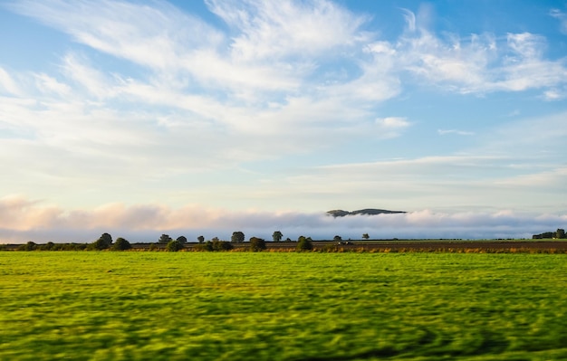 Foto panorama der schottischen tiefebene