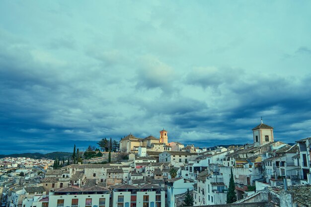 Panorama der wunderschönen Stadt Cehegn im Nordwesten von Murcia, Spanien