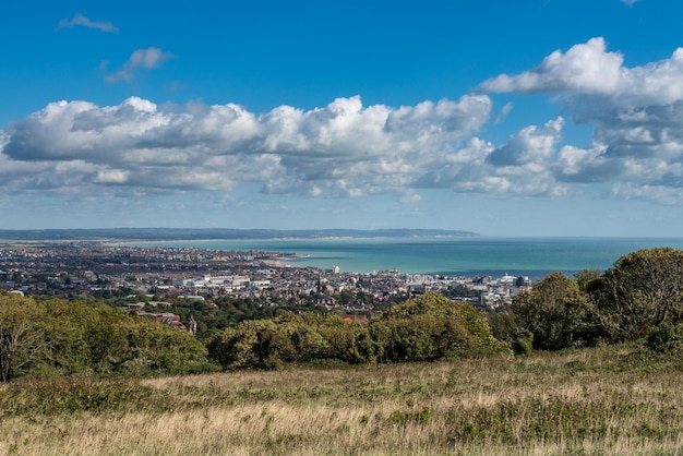 Panorama des Ferienortes Eastbourne in Sussex