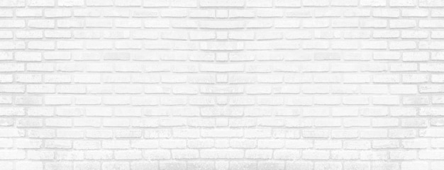 Panorama des nahtlosen Hintergrundes der weißen Steinmauer