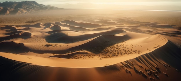 Panorama del desierto generado por IA