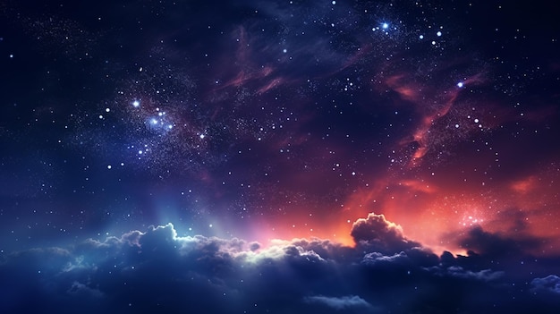 panorama do céu noturno HD 8K papel de parede Imagem fotográfica de estoque