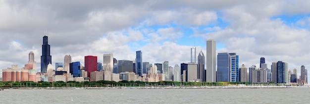 Panorama do horizonte de Chicago