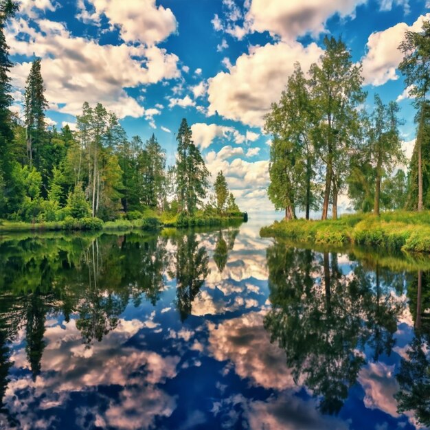 Panorama do Lago de Genebra