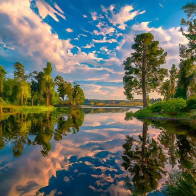 Panorama do Lago de Genebra