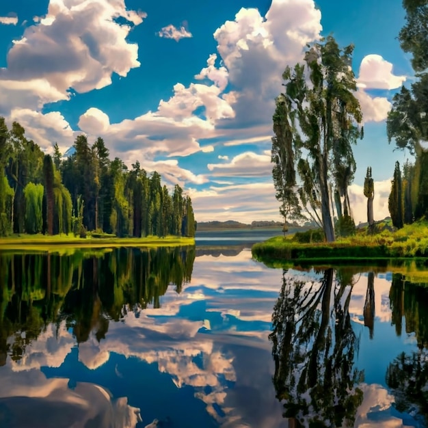 Panorama do Lago de Genebra