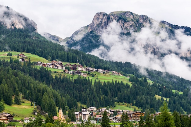 Panorama de los Dolomitas