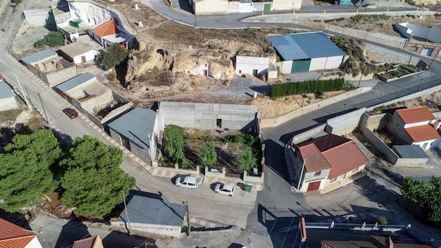 Panorama einer kleinen ländlichen Stadt