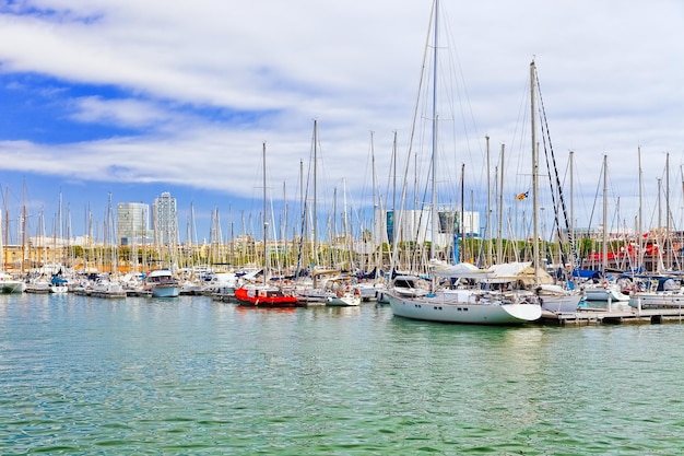 Panorama em Barcelona Seaport Barcelona Espanha